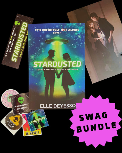 Signed Paperback + Swag Bundle